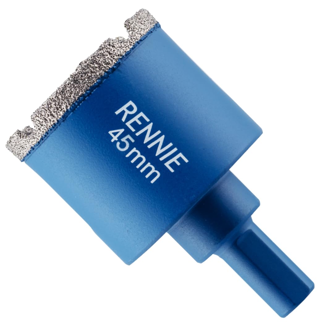 45mm Diamond Hole Saw Drill Bit With Tri Shank For Porcelain Tiles Ceramic Slate Stone Granite Marble Glass. Diamond Core Holesaw/Hole Cutter — image 1