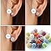 Neoglory Jewelry 925 Sterling Silver Round Cubic Zirconia Stud Earrings Women Gift