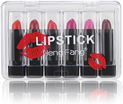 TaiMei 6 Colors/Set Mini Cute 6 Colors Lipstick Waterproof Lip Color 1.5gx6 Lips Makeup (B)