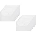 YESSART 3x5 Plastic Envelopes Hook Loop Closure Coupon Receipt Storage Holder 20 Pack