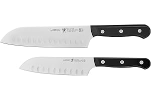 HENCKELS Solution Razor-Sharp 2-pc Knife Set, Santoku Knife 5 Inch, Santoku Knife 7 Inch, German Engineered Informed by 100+ 