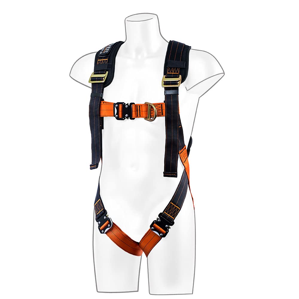 Portwest Portwest Ultra 2 Point Harness, Size: XL/2X, Colour: Black/Orange, FP72K1RXL/2X