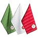 DII Christmas Dishtowel Decorative Oversized, Set of 3, Boughs of Holly