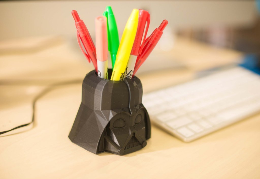Darth Vader Design Pen Pencil Holder Desk Pen Stand 3d Printed Amazon In Office Products