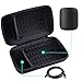 PAIYULE Travel Case Compatible Apple HomePod Speaker, Fits Charging Cable with Should Strap （Black）