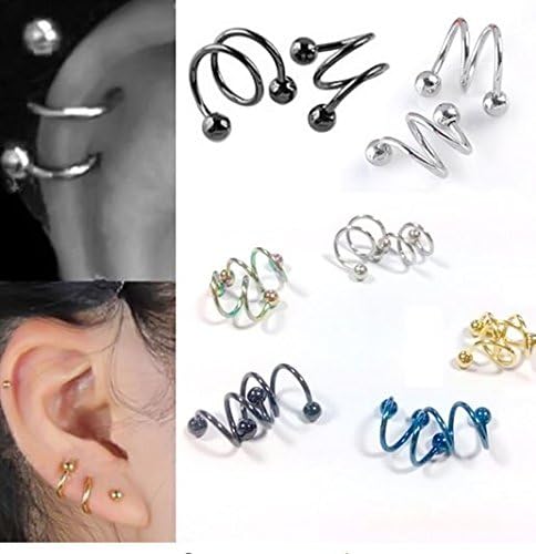 1pair Summer Style Snake Earrings Punk Earings Clip On Earrings Ear Cuffs For Women Earcuff Jewelry Clips For The Ears Randomly send