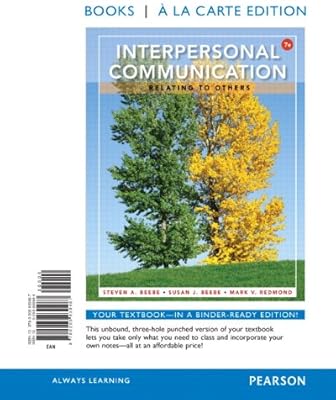 Interpersonal Communication Relating To Others By Beebe Steven A Beebe Susan J Redmond Mark V Amazon Ae