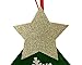 Felt Christmas Tree for Kids- Glitter Edition. 3Ft, Wall or Door Hanging, 30 Detachable Christmas Ornaments.