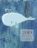 2019 Whales Gratitude Journal Daily Planner: Academic Hourly Organizer In 15 Minute Interval; Appointment Calendar With Address Book; Monthly & Weekly Goals Diary With Inspirational Quotes by ZenWerkz