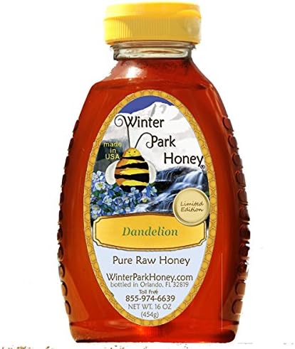 Raw Dandelion Honey 16oz (Pure Natural Honey)