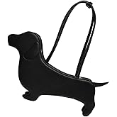 Unique Dachshund Designs Shoulder Bag PU Leather Handbag Underarm Purse For Dog Lover And Fashionable Women