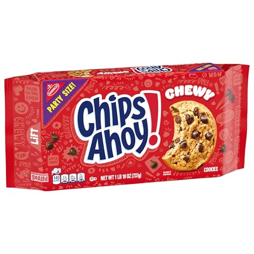 CHIPS AHOY! CHEWY CHOCOLATE CHIP COOKIES, PARTY SIZE, 26 OZ