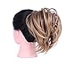 OUBECA Tousled Synthetic Hairpiece Scrunchies Straight Elastic Updo Scrunchy Messy Bun for Women (8TT1133/27)