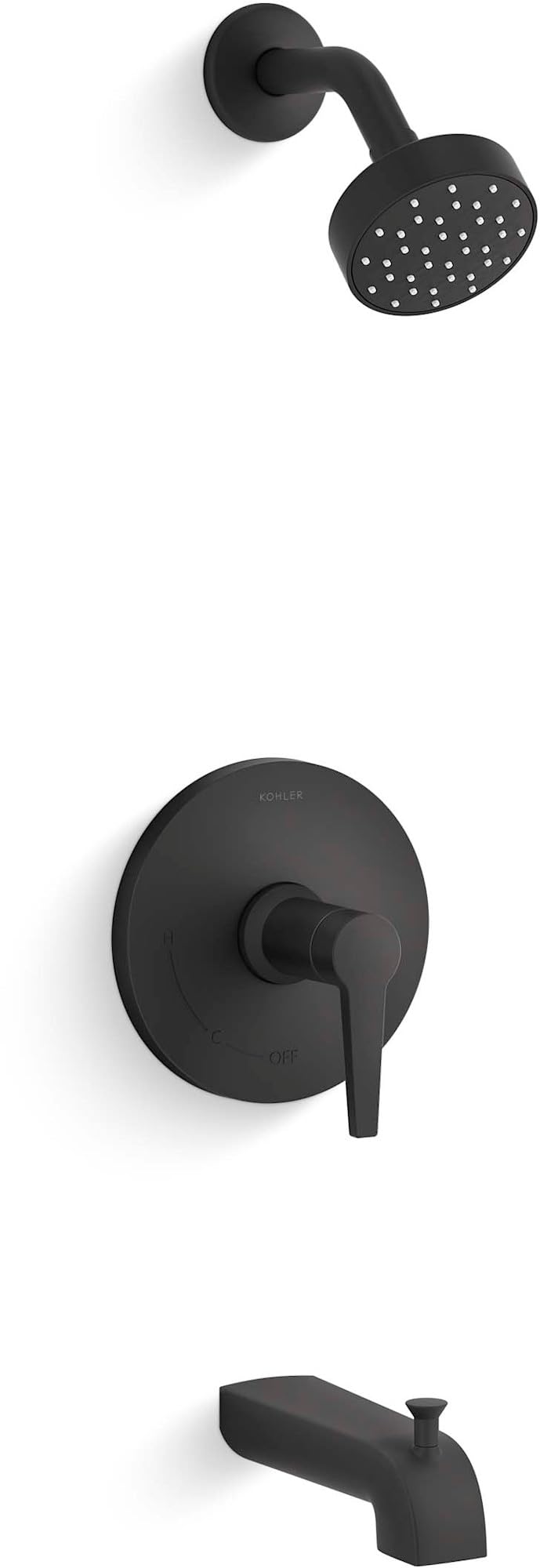 Photo 1 of KOHLER Pitch Rite-temp Bath And Shower Trim With 1.75 Gpm Showerhead