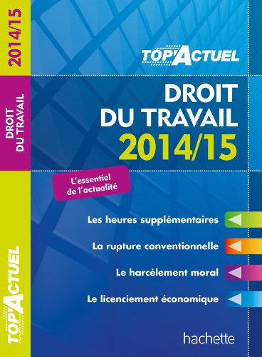 Droit du travail, 2014-15