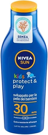 Nivea Sun Kids Milk Sun Protection SPF30 High 200ml Children Face Body view 3