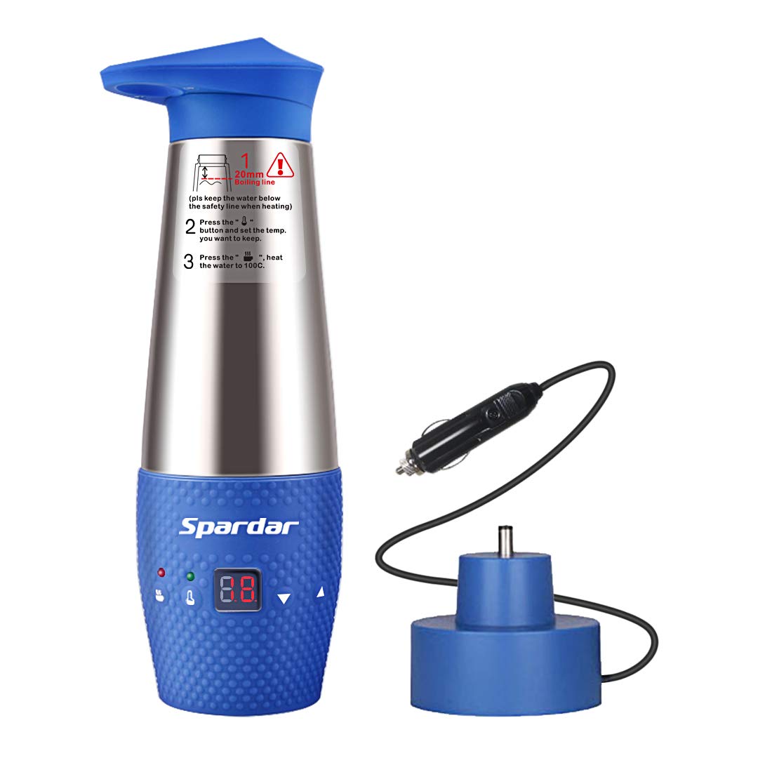 Buy Spardar 12V Car Kettle Boiler Electric Travel Portable Kettle Fast