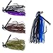 RUNCL Anchor Box - Flipping Jigs, Bass Fishing Jigs 1/2oz - Double Spike Trailer Keeper, Silicone Skirts, Taper-Shaped Streamlined Head, Weedguard System, Proven Colors - Fishing Lures (Pack of 4)