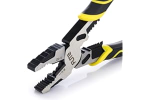 AINUOSEN 4-in-1 Pro Lineman Plier Tools -9” Combination Pliers with Wire Stripper+Crimper+Cutter+ Winding Function,Industrial Grade Linesman Plirs-Chrome Vanadium Steel Forged