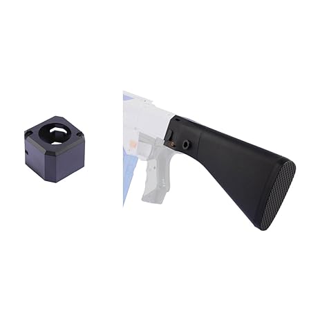 WORKER Mod Set für Nerf, FOKOM Schulterstütze Schulter Halterung Schulter Reitstock Buttstock + Steckverbinder Kappe Connecto