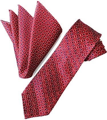 Stefano Ricci ステファノリッチ プリーツネクタイ ポケットチーフ セット 高級 ブランド レッド 紳士服 爆買い新作 9 5cm イタリア プリントタイ ダークネイビー メンズ