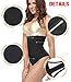 SEXYWG Women High-Waist Thong Shapewear Body Tummy Control Cincher Boyshorts,Black,Medium/Large
