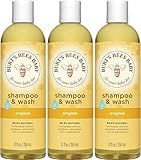 Burt's Bees Baby Shampoo & Wash, Original, 12 Ounces (Pack of 3) (Packaging May Vary)