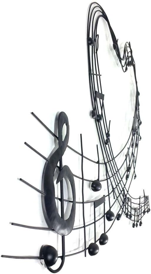 BWA New Contemporary Metal Wall Art Picture Or Sculpture – Lightweight Heart Music Scroll - Image 4