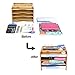 SONGMICS Bamboo File Organizer Paper Sorter with 5 Adjustable Shelves Top Storage Compartments Natural UOFS44Y