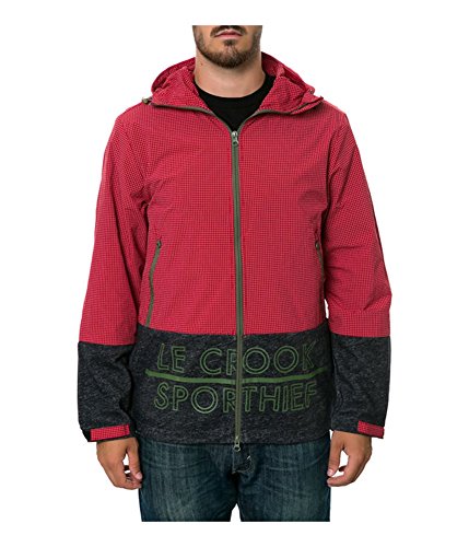 Crooks and Castles Sporthief Anorak Jacket Extra Large Red Multi