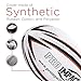 Pro Impact Training Rugby Ball - Professional Grade Ball - Ideal Toss & Kick Practice for Youth & Adult - Indoor or Outdoor Use (White, Size 4)