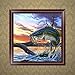 Wrisky DIY 5D Fish Diamond Embroidery Rhinestone Painting Cross Stitch Home Decoration