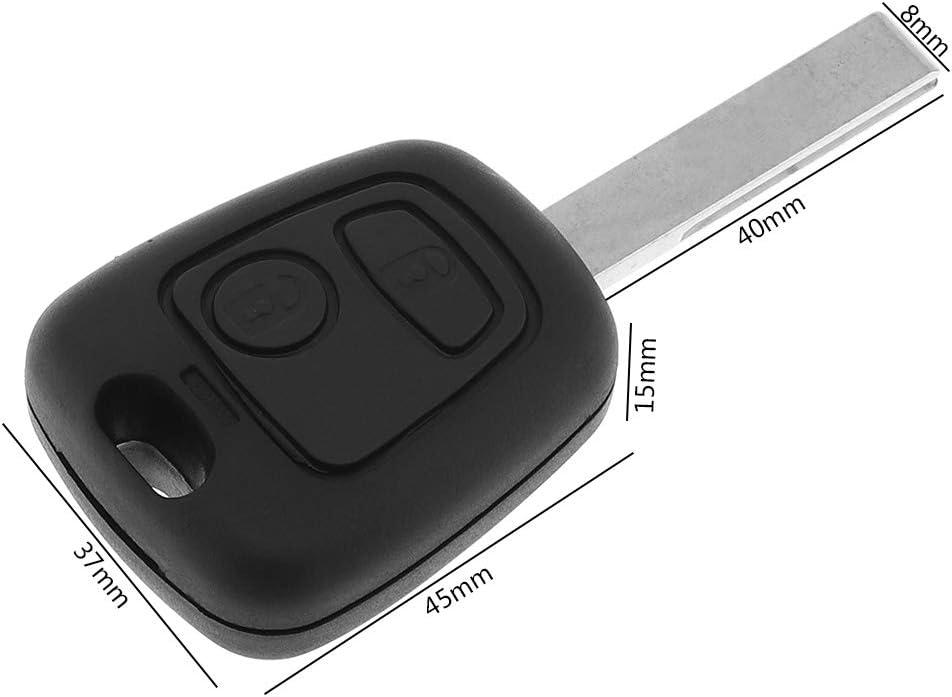 ePathChina® 433MHz 2 Buttons Remote Car Key with PCF7961 Chip and HU83 Blade for Citroen 73373067C / Peugeot 307 2000-2017 - Image 3