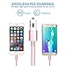 iPhone Car Charger, ZUOQI 24W/4.8A High Speed Dual Port USB Car Adapter for Apple iPhone 7 Plus/ 7 /6 Plus/ 6S/6/6 S Plus/ iPad/iPod, Samsung Galaxy S6 S6 Edge S5, HTC One M8 M9 and More-Rose Gold
