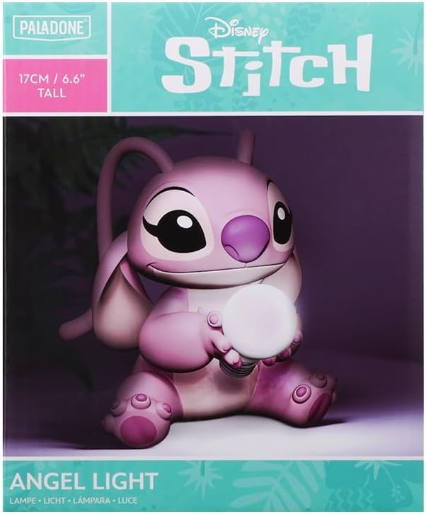 Paladone Angel Lampe – Offiziell lizenzierte Lilo und Stitch Lampe, Disney-Sammelgeschenk, Nachttisch, Schlafzimmer, Nachtlicht-Dekor 6