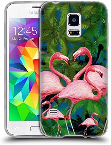 Official Mark Ashkenazi Summer Time Flamingo Soft Gel Case for Samsung Galaxy S5 mini