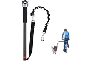 Dog Bike Leash Easy Installation Removal Hand Free Bicycle Attachment for Outdoor Exercising Cycling Safe