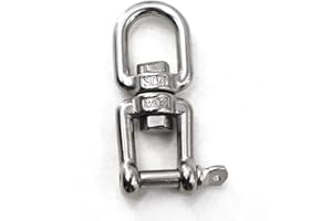 FLOMORE Jaw and Eye Swivel Shackle 304 Stainless Steel Boat Anchor Chain Connectors