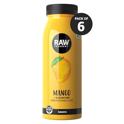 Raw Pressery 100% Natural Mango Juice, 200ml (Pack of 6)
