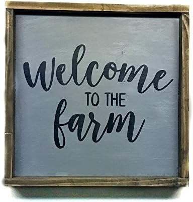 Welcome To The Farm, Wooden Sign, Farmhouse Decor