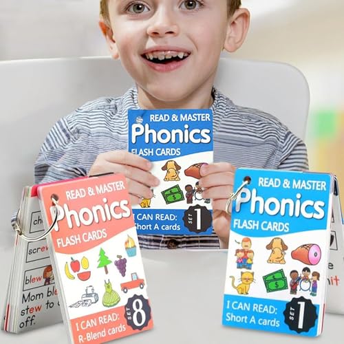 English Sight Words Flash Card, Phonics Flash Cards for Kids Age 4-8, Word Games Flashcards, Vocabulary Cards, Matching Game Flash Cards, English Word Cards, Educational Learning Activities for PreK