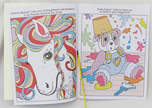 Lisa Frank coloring book, activity book, and water coloring book set