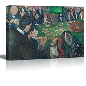 "by The Roulette by Edvard Much - Canvas Art Home Art - 12x18 inches