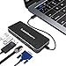USB-C to Hub,CableDeconn 8 in 1 Digital Multi-Port USB-C to HDMI/VGA/Displayport Output USB-C PD PC 2 USB 3.0 Ports Cable Adapter for 2017 MacBook Pro