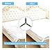 MOSKILA Bed Sheet Holder Straps, 4 Pack Triangle Elastic Mattress Sheet Clips, Heavy Duty Grippers, Black