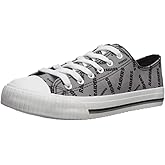 FOCO Las Vegas Raiders NFL Womens Low Top Repeat Print Canvas Shoes - 10