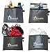 Travel PACKING CUBES Large Set 6 pcs Organizers with Versatile Pouch Laundry Bag Eco