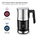 Milk Frother, iSiLER Electric Milk Frother, 130ml(4.5OZ) Automatic Hot Cold Milk Frother, 300ml(10.5OZ) Milk Heater with Non-Stick Coating Copper Thermostat for Coffee, Hot Chocolate, Creamer