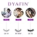 DYAFIN Natural False Eyelashes Handmade Reusable Lightweight Soft Professional False Lashes Full Cover Clear Band No Glue Fake Eyelashes