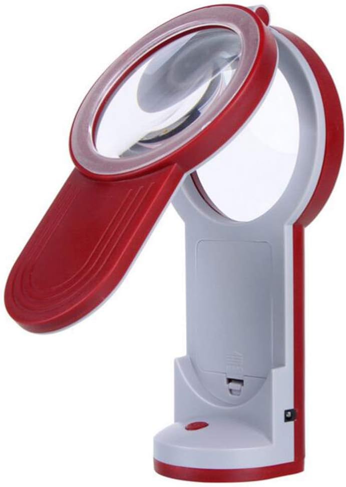 Magnifying Glass Handheld LED Lamp Desk Handheld Book